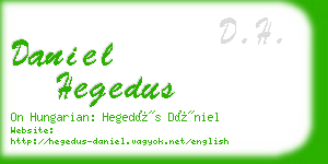 daniel hegedus business card